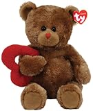 TY Classic Everheart Brown Bear with Red Heart