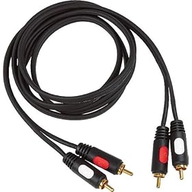 AV Link Dual RCA-RCA Cable, 1 Foot by 