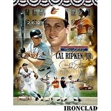 Limited Edition Cal Ripken Jr. Signed 8x10 Collage w/ HOF 2007