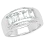 1.50 Carat Genuine Aquamarine Sterling Silver Ring