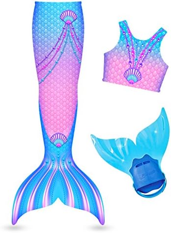 Cotton Candy Queen Mermaid Tail (child 7-9)