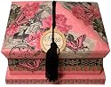 Punch Studio Verbena Soap Set In Butterflies & Roses Pagoda Keepsake Box