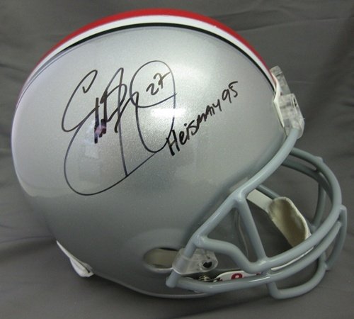 Eddie George Autographed/Hand Signed Ohio State Buckeyes Full Size Helmet