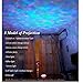 Avtion Christmas USB Romantic 12 LED Light and 8 Mode LED Bedroom Night Light Ocean Wave Projector Speaker Music Play Lamp Children Kid Gift (Mode 1)