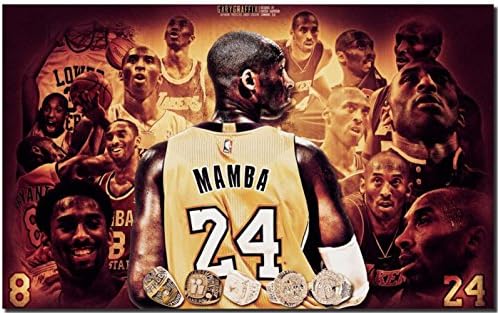 Art city NBA MVP Kobe Bryant HD fabric poster 40 x 24" / 21 x 13" 02