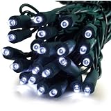 GKI Bethlehem Lighting 25-Foot Indoor Outdoor Holiday Light Set with 50 Wide-Angle Mini FlexChange LED Lights, White by GKI Bethlehem Lighting
