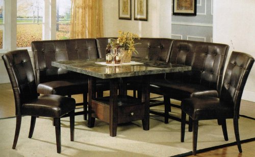 6pc Dining Table & Espresso Finish