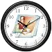 Lord Byron Wall Clock by WatchBuddy Timepieces (Black Frame)