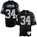 Oakland Raider Jerseys : Reebok NFL Equipment Oakland Raider #34 Bo Jackson Black Tackle Twill Throwback Football Jersey