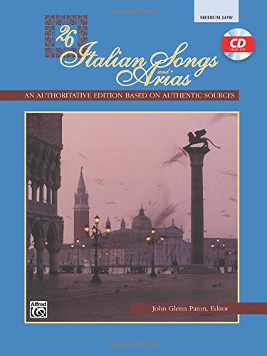 26 italian songs and arias medium low voice book  cd