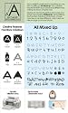 Cricut All Mixed Up Cartridge, Alphabet and Words