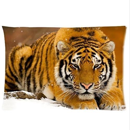 Charming Frame-The Lazy Tiger Pattern Design Pillowcase,Twin Sides Pillowcase Pillow Cover 20x30 inches