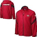 Reebok San Francisco 49ers Men's Flatline Sideline Mid Weight Jacket