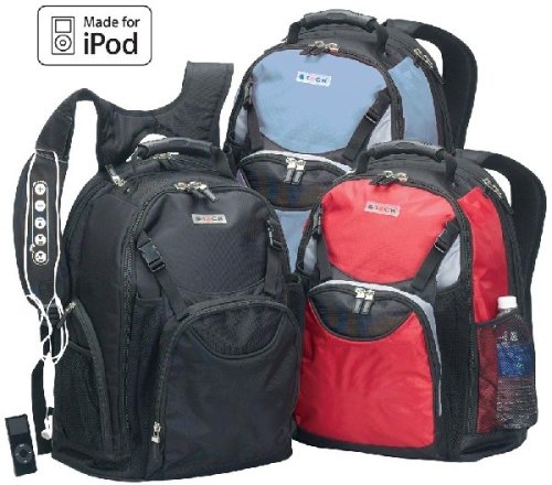 Good Hope Bags 5245BLK The Techno iPod Ready Backpack - Black