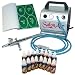 SALON TEMPORARY AIRBRUSH TATTOO KIT 16 Includes: COMPRESSOR, HOSE, AIRBRUSH, INK, AND STENCILS