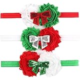 Xife&reg; 3 Pieces Baby Headbands Girls Head Wear Chiffon Flower Toddler Headdress