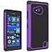 Microsoft Nokia Lumia 730 / 735 Case - Armatus Gear (TM) Slim Defender Hex Grid Hybrid Armor Case Impact Resistant Protector Cover For Nokia Lumia 730 / Lumia 735 - Green/Black