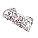 Susenstone®Crystal Hollow Flower Full Armor Knuckle Rings Finger Ring