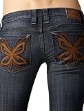Frankie B. - FRANKIE B Jeans Premium Denim Kato Butterfly 4 Ultra Lowrise Sea Change Womens