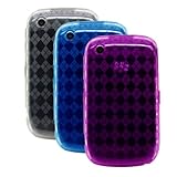 Cbus Wireless Three Diamond Argyle Gel Cases / Skins / Covers for RIM Black ....
