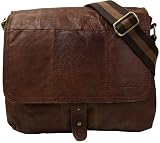 Leder Handtasche Umhängetasche Vintage Schule Ledertasche Neu M15