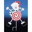 41" Frosty Dangler Candy Polar Bear Lighted Christmas Yard Art