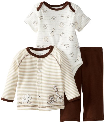 Little Me Baby-Boys Newborn Safari Stripe Take Me Home Set