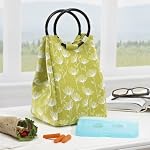 Retro Insulated Designer Lunch Bag with Ice Pack