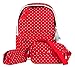 Efreewd Polka Dot 3pcs Kids Book Bag School Backpack Handbag Purse Girls Teen