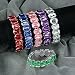 Dozen Assorted Jumbo Rhinestone Bracelets