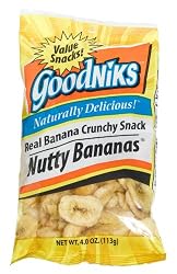 Good Sense Goodniks, Nutty Bananas, 4-Ounce Bags (Pack of 12)