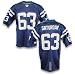 REEBOK ONFIELD Reebok Indianapolis Colts Jeff Saturday Replica Jersey, Royal