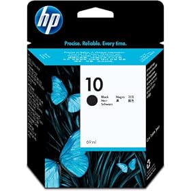 HP - 10 - Cartouche d'encre d'Origine - 1 x Noir - 1750 pages