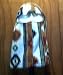 White Indian Design Polar Fleece Camping Hunting Hood