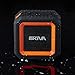 Skiva SoundCube Waterproof Bluetooth Speaker with 12 Hours Playtime (Portable/Wireless / IP65 Splashproof / 2200mAH / Microphone) for iPhone 11 X, Samsung Galaxy [Color: Orange Black] [Model:SP104]