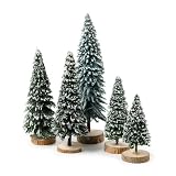 Set of 5 Snow Covered Pine Trees by Department 56