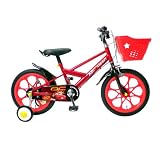 Disney(ディズニー) カーズ 幼児車 MV16 ブラック/レッド 16インチ 補助輪付
