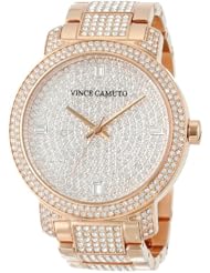Vince Camuto Womens VC/5146PVRG Swarovski Crystal Accented Rose Gold-Tone Bracelet Watch