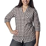 Women's Plus-Size Converse® One Star® Red Plaid Long-Sleeve Fashion Top
