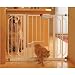 Carlson 0930PW Extra-Wide Walk-Thru Gate with Pet Door, White