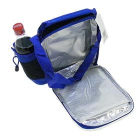 Lunch bag with bottle holder