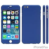 NanoSkin ナノスキン iPhone 6Plus (5.5インチ）アイフォンフルカバーケース カラバリ ブルー ※ 硬度8H液晶保護ガラスフィルム1枚付き