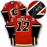 Jarome Iginla Calgary Flames Autographed/Hand Signed Rbk Premier Jersey