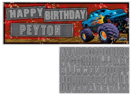 Buy Creative Converting Mudslinger Giant Party Banner with Stickers