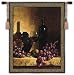 Wine & Grapes Tapestry Wallhanging Comes With Wall Hanging Rod and Tassels