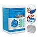 Eflar Code Electronic Money Bank,Mini ATM Coin Saving Banks,Coin Saving Boxes,Toys Gifts Birthday Gifts ATM Bank for Kids - Blue