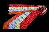 Silk Painter's Tie H. Juarez in Orange