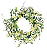 Melrose Wreath with Soft Green Foliage, 18-Inch Diameter