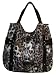 Women's Guess Evelyn Leopard Handbag (Black)
