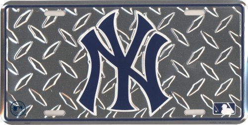 New York Yankees Metal License Plate